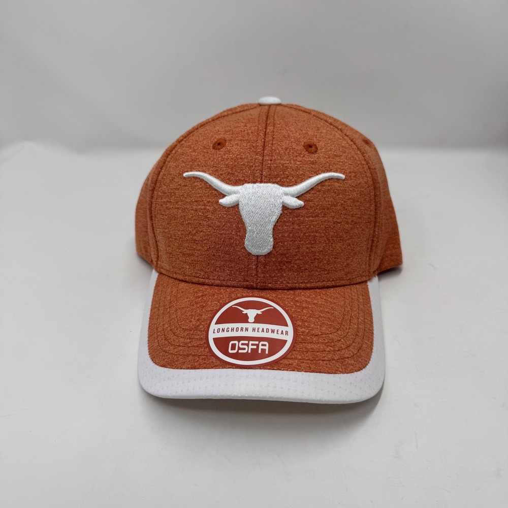 Texas Longhorns OSFA Orange White Embroidered Baseball Cap Hat NCAA
